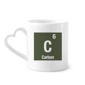 Dıythinker 350 ml C Karbon Kimyasal Element Bilim Kupaları Seramik Kupa