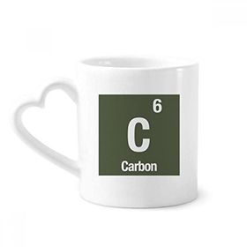 Dıythinker 350 ml C Karbon Kimyasal Element Bilim Kupaları Seramik Kupa