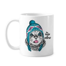 Dıythinker 350 ml Cat Head The Taste Of Snow Cat Protect Hayvan Evcil Hayvan Klasik Kupa