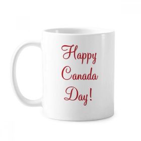 Dıythinker 350 ml Celelbrate Happy Canada Day Akçaağaç Yaprağı Basit Çizgi Çizim Klasik Kupa