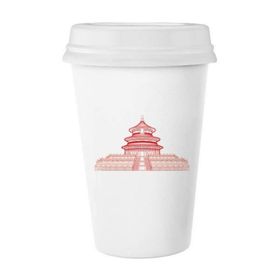 Dıythinker 350 ml Cennet Tapınağı Kırmızı Çin Vatanseverliği Klasik Kupa