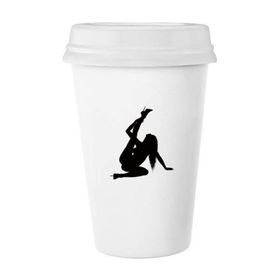Dıythinker 350 ml Cheating Hot Beautiful Woman Klasik Kupa Beyaz Çömlekçilik Seramik Kupa