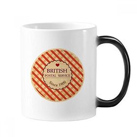Dıythinker 350 ml Checked UK London Britian Damga Değişen Renk Kupa