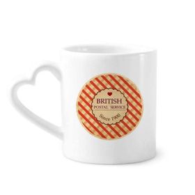 Dıythinker 350 ml Checked UK London Britian Stamp Kupaları Seramik Kupa Seramik Kupa
