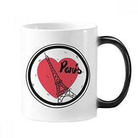 Dıythinker 350 ml City Paris Fransa Eyfel Kulesi Aşk Renk Kupa