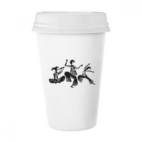 Dıythinker 350 ml Dance People Meksika Totems Meksika Klasik Kupa