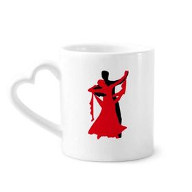 Dıythinker 350 ml Dansçı Düet Dans Sosyal Dans Kupaları Seramik Kupa