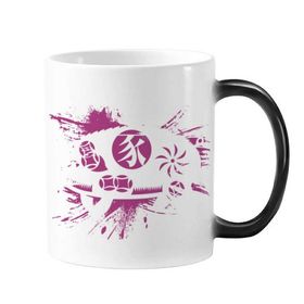 Dıythinker 350 ml Domuz Yılı Hayvan Çin Zodyak Desen Değişen Renk Şekil Değiştiren Isıya Duyarlı Kulplu Kupa