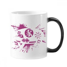 Dıythinker 350 ml Domuz Yılı Hayvan Çin Zodyak Desen Değişen Renk Şekil Değiştiren Isıya Duyarlı Kulplu Kupa