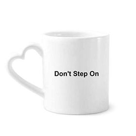 Dıythinker 350 ml Don't Step On Siyah Sembol Desenli Kupaları Seramik Kupa