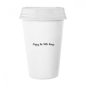 Dıythinker 350 ml Enjoy Little Things Alıntı Klasik Kupa