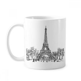 Dıythinker 350 ml Eyfel Kulesi Kare Fransa Paris Klasik Kupa