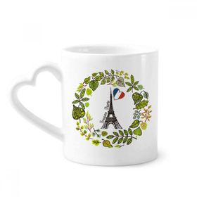 Dıythinker 350 ml Eyfel Kulesi Paris Fransa İllüstrasyon Kupaları Seramik Kupa