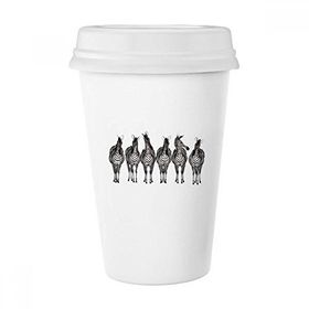 Dıythinker 350 ml Farklı Aksiyon zebra Hayvan Klasik Kupa
