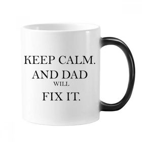 Dıythinker 350 ml Fix It Dad Festival Alıntısı Değişen Renk Kupa