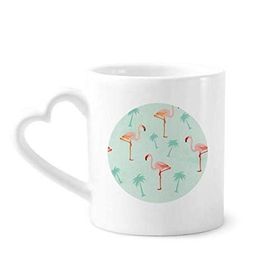 Dıythinker 350 ml Flamingo Desenli Pembe Hayvan Kupaları Seramik Kupa