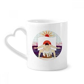 Dıythinker 350 ml Fuji Dağı Japon Ukiyo-e Sumo Kupaları Seramik Kupa