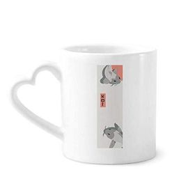 Dıythinker 350 ml Geleneksel Japon Çin Kültürü Balık Kupaları Seramik Kupa