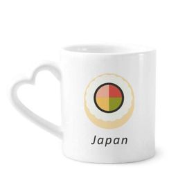 Dıythinker 350 ml Geleneksel Japon Maki Suşi Seramik Kalp Saplı Kupa
