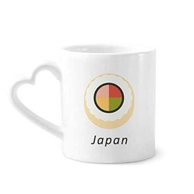 Dıythinker 350 ml Geleneksel Japon Maki Suşi Seramik Kalp Saplı Kupa