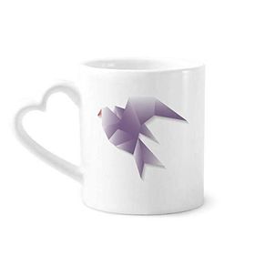 Dıythinker 350 ml Geometrik Soyut Güvercin Origami Desenli Kupaları Seramik Kupa