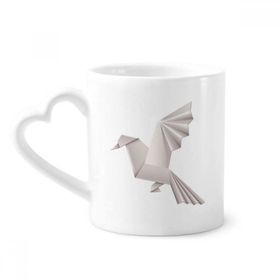 Dıythinker 350 ml Geometrik Soyut Güvercin Origami Desenli Kupaları Seramik Kupa