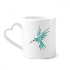 Dıythinker 350 ml Geometrik Soyut Kuş Origami Desenli Kupaları Seramik Kupa