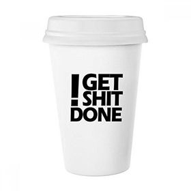 Dıythinker 350 ml Get Shit Done Alıntı Klasik Kupa