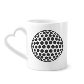 Dıythinker 350 ml Golf Spor Basit Geometri Desenli Kupaları Seramik Kupa