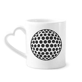 Dıythinker 350 ml Golf Spor Basit Geometri Desenli Kupaları Seramik Kupa