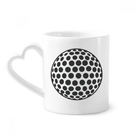 Dıythinker 350 ml Golf Spor Basit Geometri Desenli Kupaları Seramik Kupa