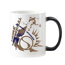 Dıythinker 350 ml Grafiti Sokak Kültürü Güçlü Tenis Oyuncuları İllüstrasyon Desen Renk Kupa