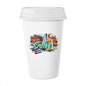 Dıythinker 350 ml Guantanamo Trinidad Küba Grafiti Klasik Kupa