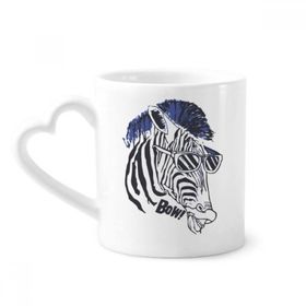 Dıythinker 350 ml Havalı Zebra Güneş Gözlüğü Hayvan Kupaları Seramik Kupa