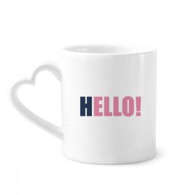Dıythinker 350 ml Hello Quote Siyah Teşvir Pozitif Kupaları Seramik Kupa