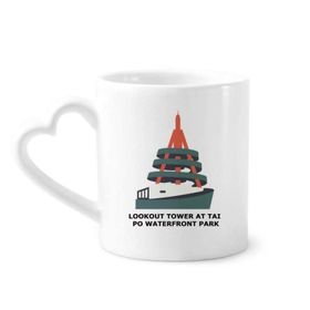 Dıythinker 350 ml Hong Kong Tai Po Waterfront Park Kupaları Seramik Kupa