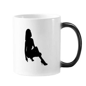 Dıythinker 350 ml Hot Woman Squats Silüet Değişen Renk Kupa