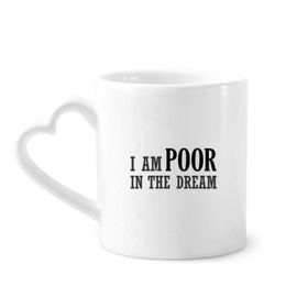 Dıythinker 350 ml I Am Poor In The Dream Kupaları Seramik Kupa