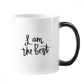 Dıythinker 350 ml I Am The Best Quote Morphing Isıya Duyarlı Değişen Renk Kupa