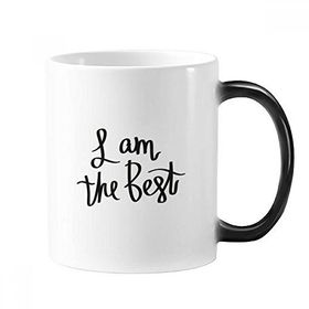 Dıythinker 350 ml I Am The Best Quote Morphing Isıya Duyarlı Değişen Renk Kupa