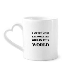 Dıythinker 350 ml I Am The Extroverted Girl Kupaları Seramik Kupa