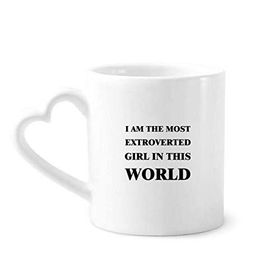 Dıythinker 350 ml I Am The Extroverted Girl Kupaları Seramik Kupa