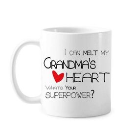 Dıythinker 350 ml I Can Melt My Grandmaã¢Â'¬Ëœs Heart Best Büyükanne Nana Love Klasik Kupa