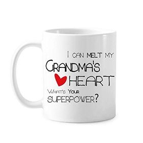 Dıythinker 350 ml I Can Melt My Grandmaã¢Â'¬Ëœs Heart Best Büyükanne Nana Love Klasik Kupa