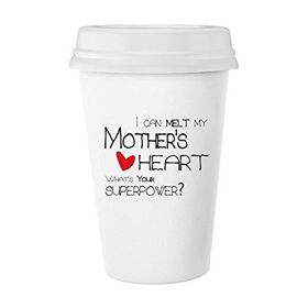 Dıythinker 350 ml I Can Melt My Motherã¢â'¬ëœs Heart Best Mom Love Klasik Beyaz Çömlek Seramik Kupa