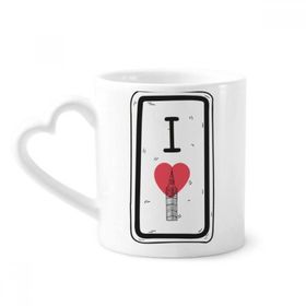 Dıythinker 350 ml I Love London Kelimeler Desenli Kupaları Seramik Kupa