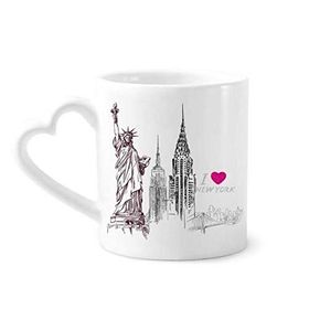 Dıythinker 350 ml I Love New York America Country City Kupaları Seramik Kupa