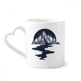 Dıythinker 350 ml Iceberg Stream Stars Sanat Desenli Kupaları Seramik Kupa