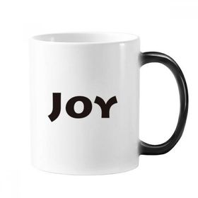 Dıythinker 350 ml Joy Word İlham Verici Alıntı Sözler Değişen Renk Kupa