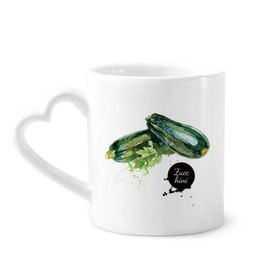 Dıythinker 350 ml Kabak Sebze Lezzetli Sağlıklı Suluboya Kupaları Seramik Kupa